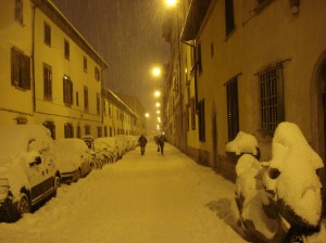 Neve a Firenze