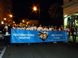 Fiaccolata per le vittime della strada