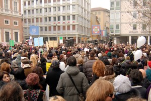 Un piazza di civile dissenso