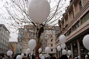 Un piazza di civile dissenso