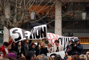 Un piazza di civile dissenso