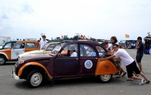 Le mitiche 2 CV Citroen al Piazzale Michelangelo