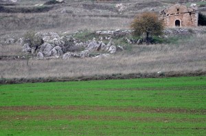 Luci e colori del paesaggio agrario montanaro a fine ottobre