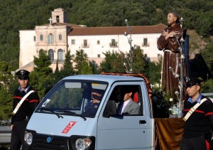 La processione di San Francesco del Santuario di San Matteo