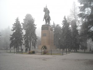 Alessandria nella nebbia