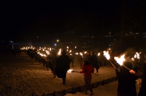 La Fiaccolata del Monte Lussari