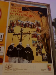 La Via Crucis nel centro storico