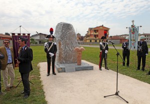 Inaugurazione monumento ai caduti di tutte le guerre