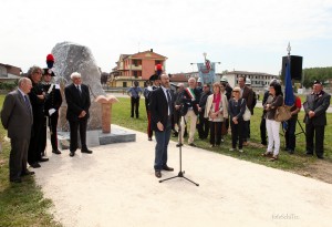 Inaugurazione monumento ai caduti di tutte le guerre