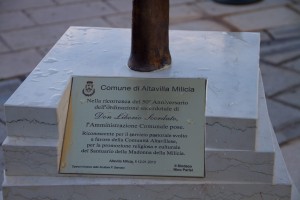 Inaugurazione monumento al Santuario Madonna della Milicia