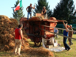 Antica battitura del grano