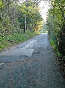 Via di Canneto… una strada abbandonata al maltempo