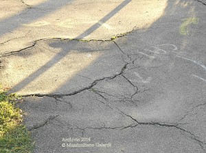 Buche e dissesti del Viale Galilei