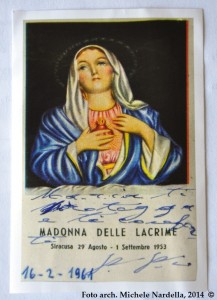 Il reliquiario della Madonna delle Lacrime nella sua peregrinatio sangiovannese