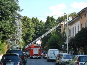 Intervento dei Vigili del fuoco… con sorpresa