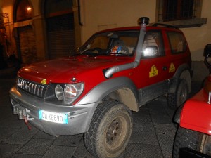 Jeep in piazza