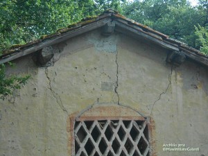 Gli edifici pericolosi alla Villa Giotto