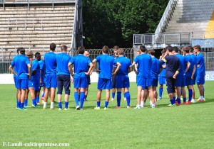 L’A.C. Prato si allena al Lungobisenzio