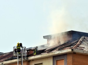 Incendio tetto