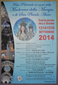 Festa patronale in onore di Maria SS. della Murgia e di San Placido abate 2014