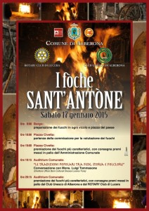 Fuochi alberonesi in onore di Sant’Antonio abate 2015