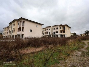 Un complesso residenziale abbandonato