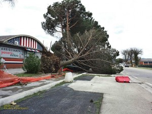 La situazione dopo il tornado di vento