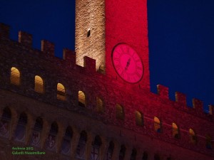 Palazzo Vecchio vestito di rosso