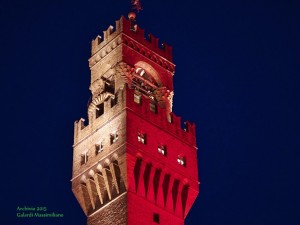 Palazzo Vecchio vestito di rosso