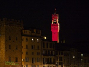 Palazzo Vecchio vestito di rosso