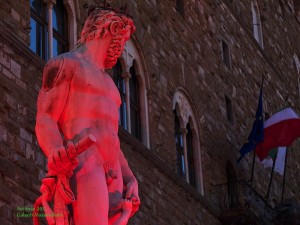 Palazzo Vecchio vestito di rosso