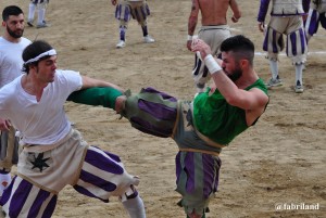 Calcio Storico Fiorentino 2016, semifinale Bianchi-Verdi