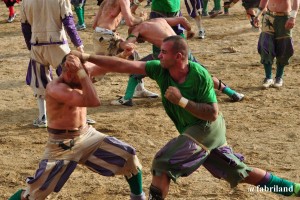 Calcio Storico Fiorentino 2016, semifinale Bianchi-Verdi