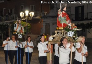 Processione rosetana dell’Assunta con i SS. Fausto, Donato e Rocco