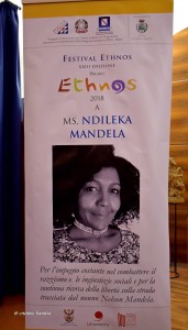 Ms. Ndileka Mandela in visita in Campania
