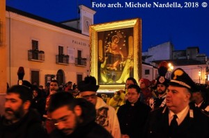 Arrivo e permanenza del quadro della Madonna di Pompei e della rosa di San Pio