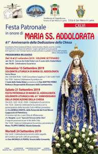 Feste di Maria SS. Addolorata e di San Matteo 2019