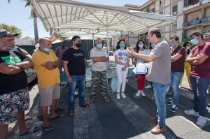 La candidata a Sindaco  Angela Marcianò tra la gente di Reggio Cal.