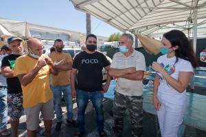 La candidata a Sindaco  Angela Marcianò tra la gente di Reggio Cal.