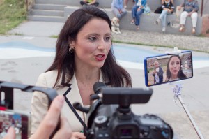 La candidata a Sindaco di Reggio Calabria Angela Marcianò a confronto con gli altri candidati