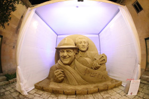 Sculture di sabbia dedicate ad Al Bano e Domenico Modugno Scorrano 2024